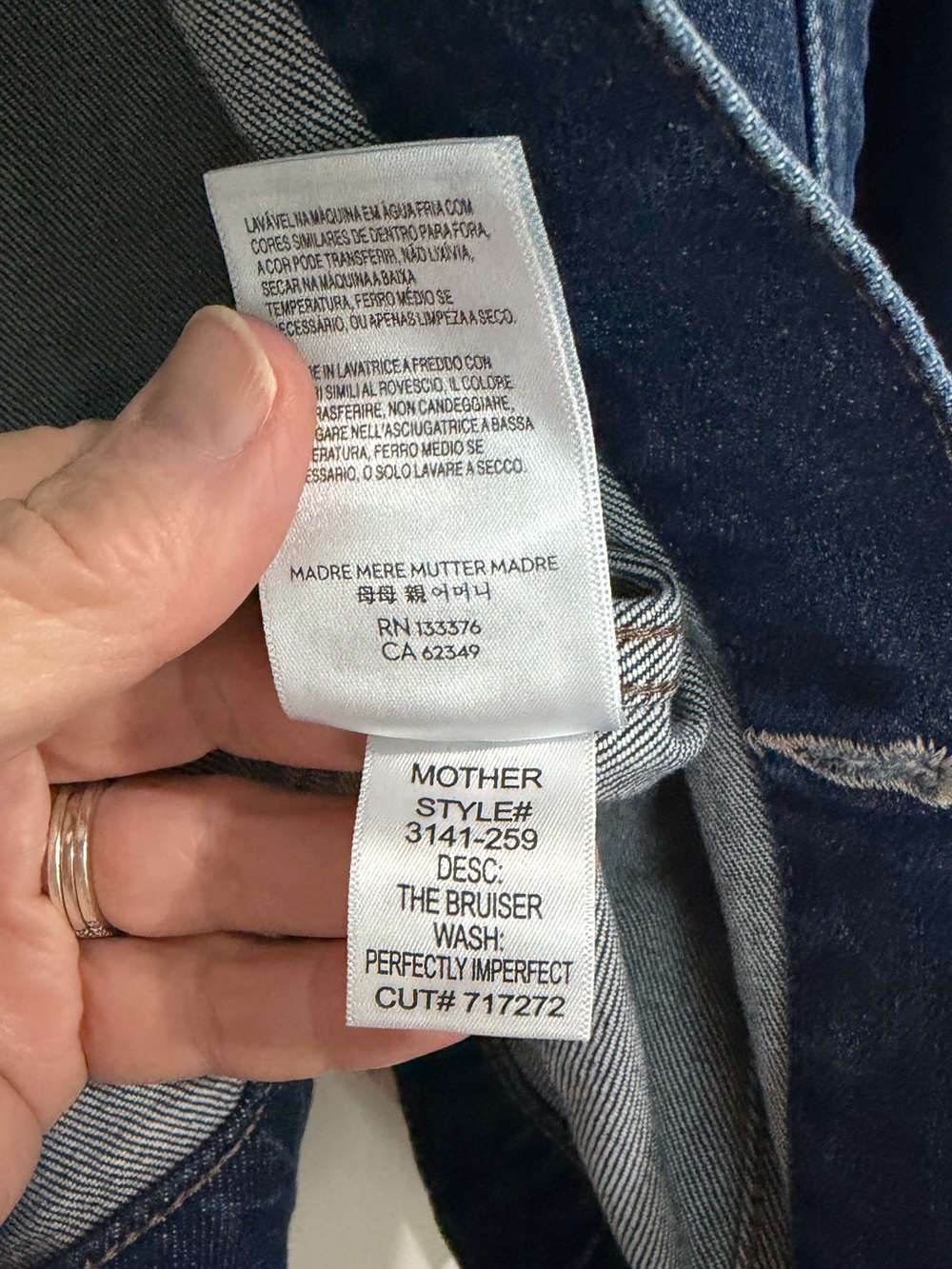 MOTHER Denim Jacket Women’s The Bruiser Perfectly Imperfect Sz XS NWT - Picture 11 of 11